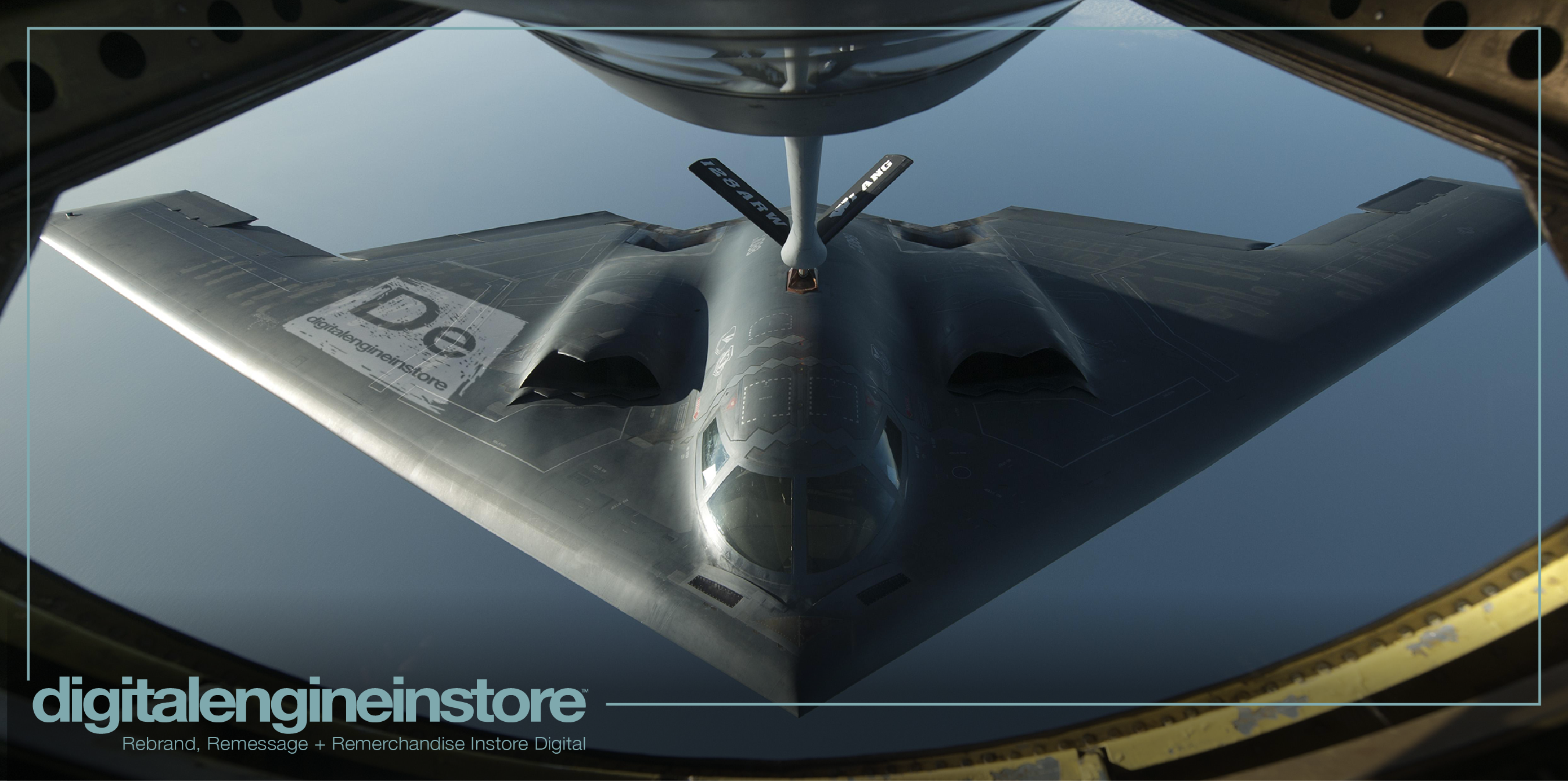 B-2 stealth bomber aerial refueling